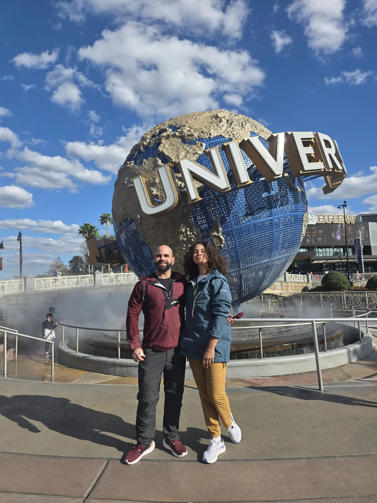 Renzo y Meryam en Universal Studios, Orlando